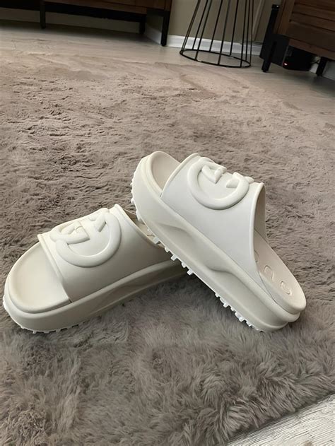 best gucci slides dhgate|Gucci slides girl.